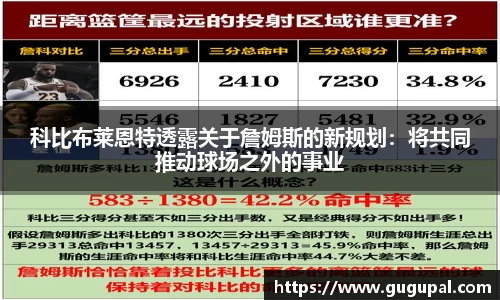 科比布莱恩特透露关于詹姆斯的新规划：将共同推动球场之外的事业