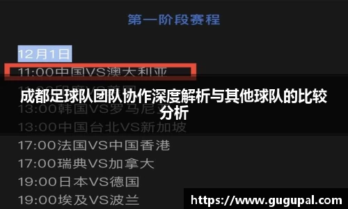成都足球队团队协作深度解析与其他球队的比较分析
