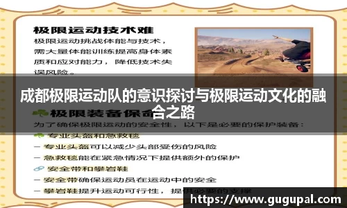 成都极限运动队的意识探讨与极限运动文化的融合之路