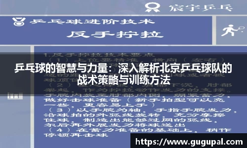 乒乓球的智慧与力量：深入解析北京乒乓球队的战术策略与训练方法